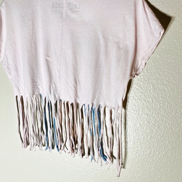 Lady Gaga pink fringe tshirt - Picture 6 of 6